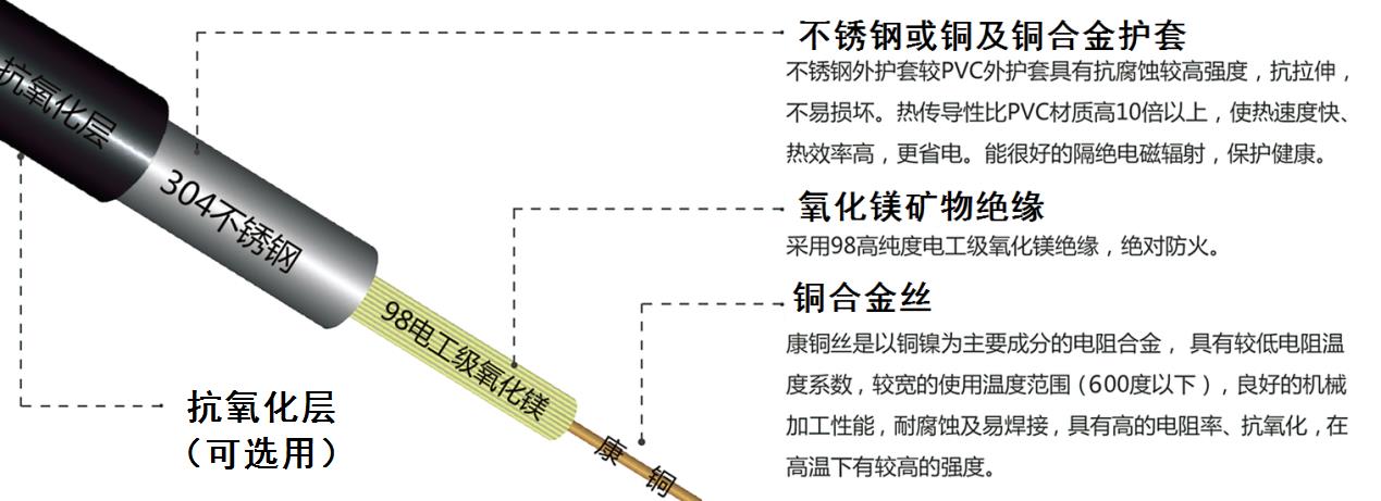 YRTHGY礦物絕緣油井加熱蕾丝视频污下载結構圖