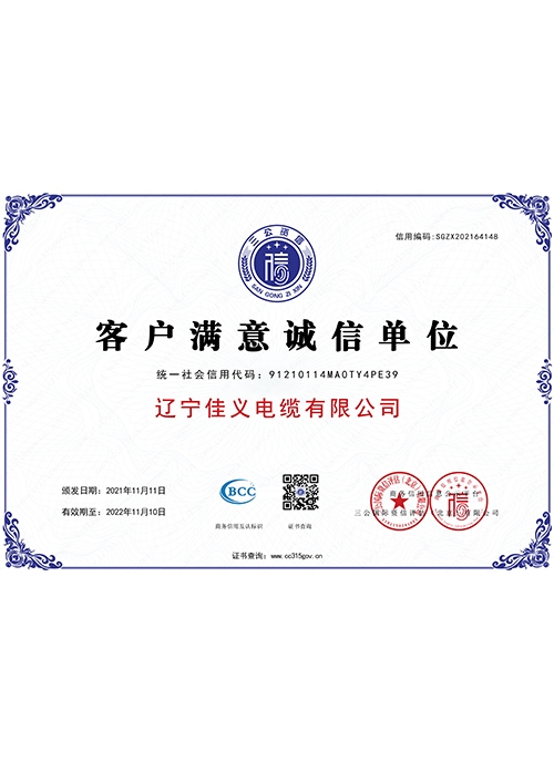 客户满意诚信单位